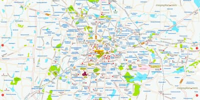 Карта міста зі сходу