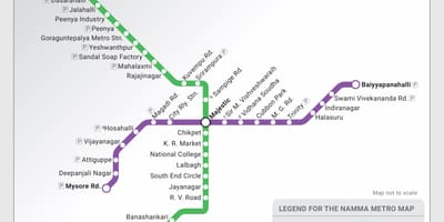 Станція метро карті Бангалора