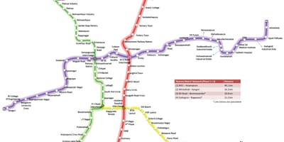 Bmrcl маршрут на карті